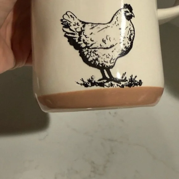 Rae Dunn White EARLY BIRD with Chicken Mug - Picture 4 of 5